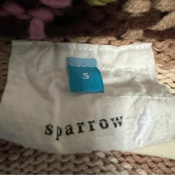 Anthropologie Sparrow Beige Striped Cardigan Size Small - Picture 8 of 10